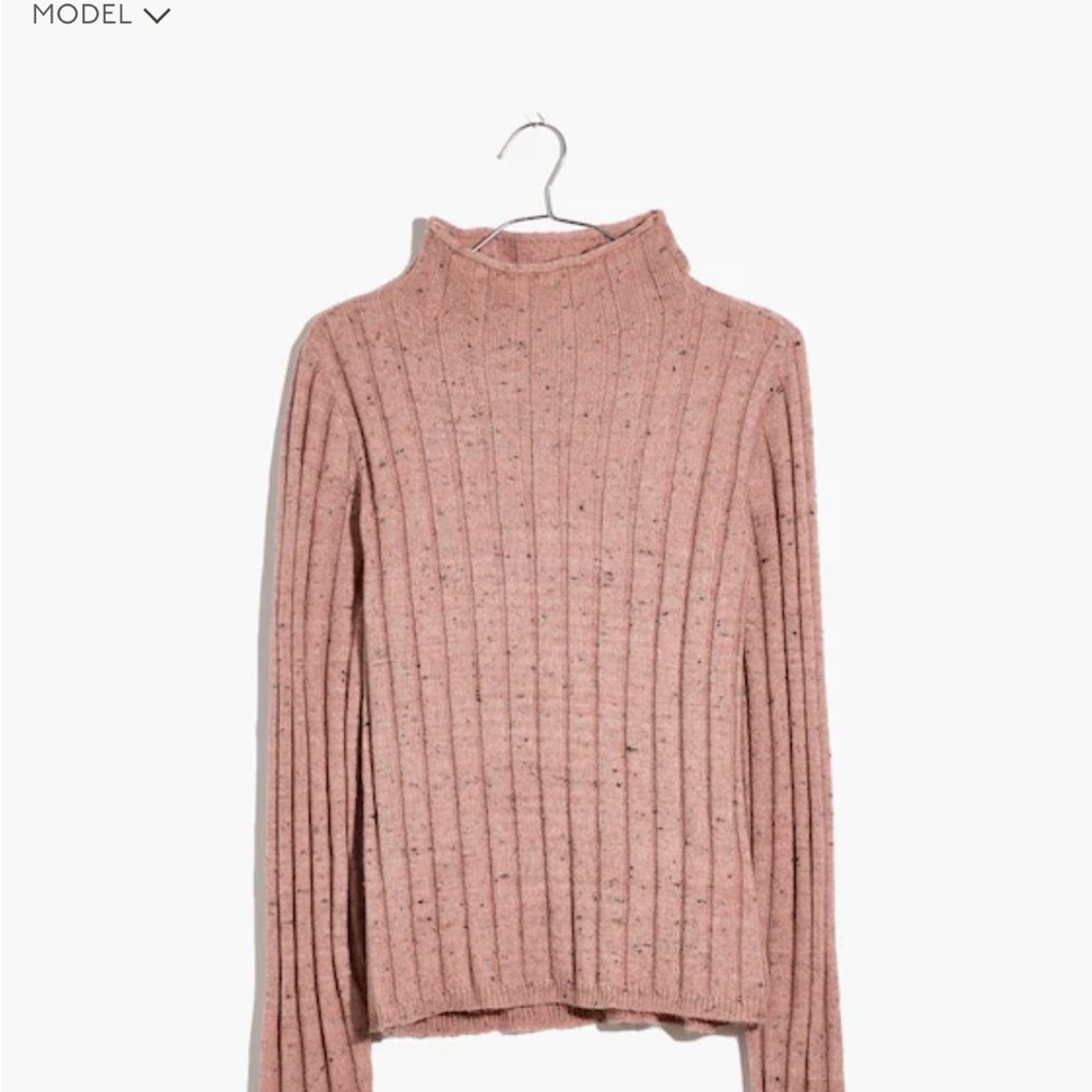 Madewell Speckled Ribbed Knit Sweater